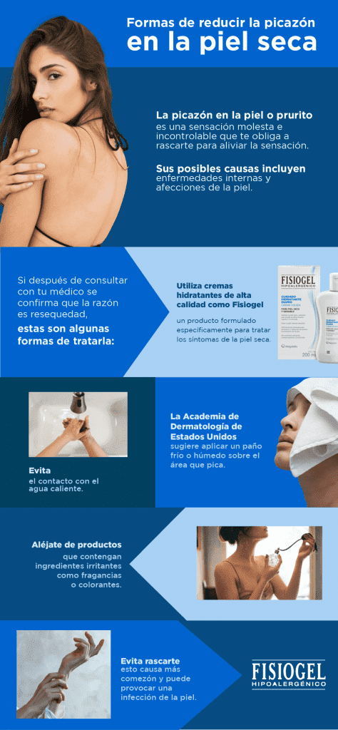 Formas de reducir la picazón en la piel seca - FISIOGEL