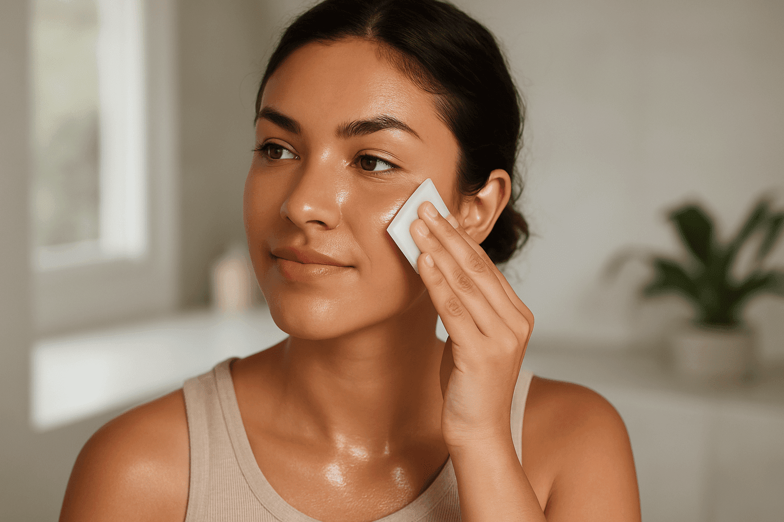 Brillo facial: cómo controlarlo con rutinas para piel grasa